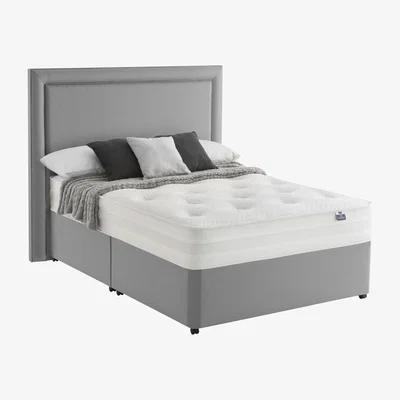 Furniture Village Silentnight - Mirapocket Serenity 1000 Memory Divan Set - Super King - Grey