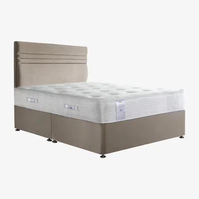 Furniture Village Sealy - Activsleep Geltex Pocket Firm 1400 Divan Set - Super King - Beige