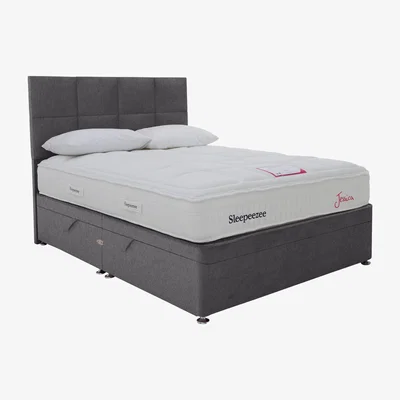 Furniture Village Sleepeezee - Jessica Side Ottoman Divan Set - Super King