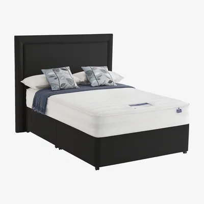Furniture Village Silentnight - Mirapocket Serenity 1200 Memory Divan Set - Super King - Black