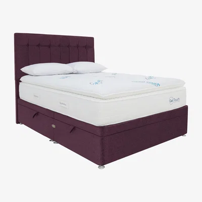 Furniture Village Sleepeezee - Geltouch Advanced 7500 Side-Lift Ottoman Divan Set - Super King
