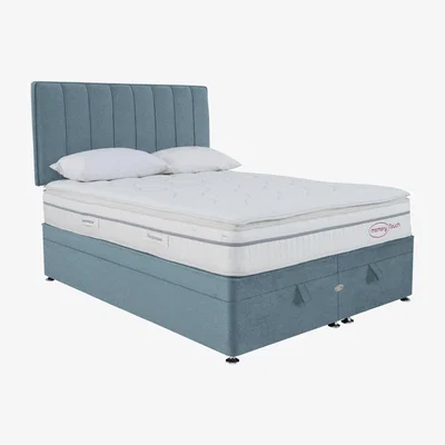 Furniture Village Sleepeezee - Memory Touch 2200 End-lift Ottoman Divan Set - Super King