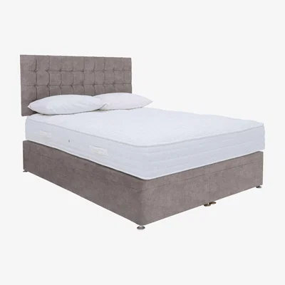 Furniture Village Sleep Story - Ergo 1000 Power Ottoman Divan Set - Super King - Linoso Dove