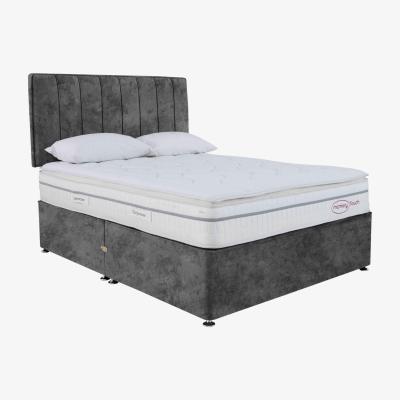 Furniture Village Sleepeezee - Memory Touch 2200 Divan Set with 4 Drawers - Super King - Daytona Grey