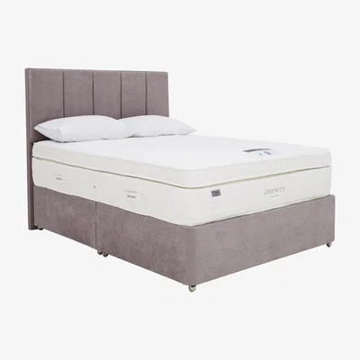 Furniture Village Silentnight - Serenity Cool Lux Gel 3000 Ultra Divan Set - Super King - Grey