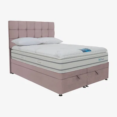 Furniture Village Sleepeezee - GelTouch 4000 End-lift Ottoman Divan Set - Super King