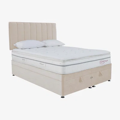 Furniture Village Sleepeezee - Memory Touch 2200 End-lift Ottoman Divan Set - Super King