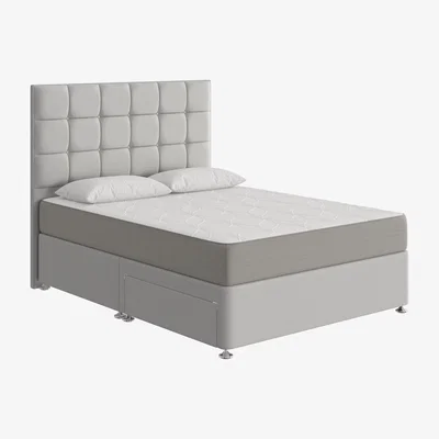 Furniture Village Sleep Story - Cool Gel 2500 Divan Set - Super King - Grey