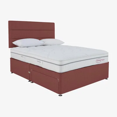 Furniture Village Sleepeezee - Memory Touch Ortho Divan Set - Super King - Red
