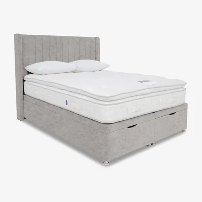 Furniture Village Harrison Spinks - Yorkshire 10K Ottoman Divan Set - Super King - Opal Sterling