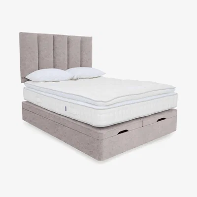 Furniture Village Harrison Spinks - Yorkshire 5K Pillow Top End Ottoman Divan Set - Super King - Opal Sterling