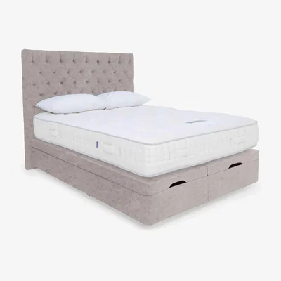 Furniture Village Harrison Spinks - Yorkshire 15K End Ottoman Divan Set - Super King - Opal Sterling