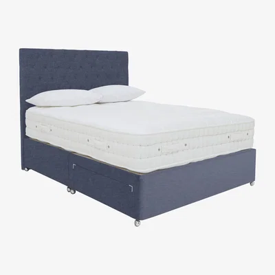 Furniture Village Sleep Story - Natural 4000 Divan Set - Super King - Blue