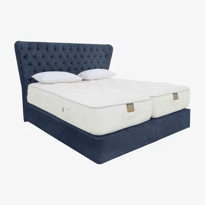 Furniture Village Harrison Spinks - Yorkshire 25K Medium 4 Drawer Divan Set with Zip and Link Mattress - Super King