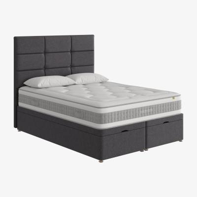 Furniture Village Mammoth - Prestige Advance 6000 End Ottoman Divan Set - Super King - Grey