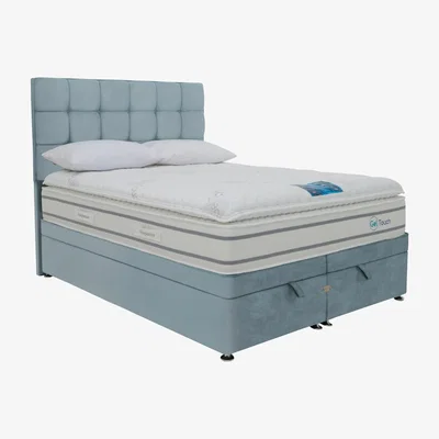 Furniture Village Sleepeezee - GelTouch 4000 End-lift Ottoman Divan Set - Super King