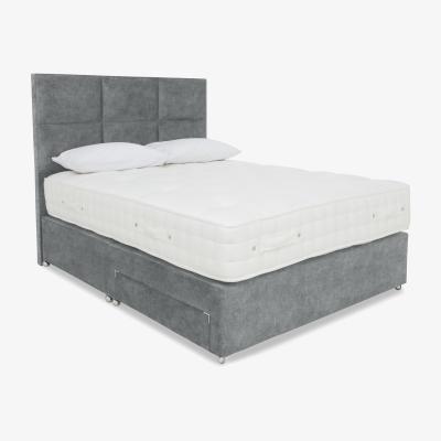 Furniture Village Highgrove - Sanctum Nature 2000 2 Drawer Divan Set with Fytche Headboard - Super King - Duck Egg
