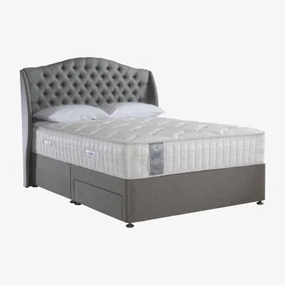 Furniture Village Sealy - Latex 2200 Divan Set - Super King - Grey