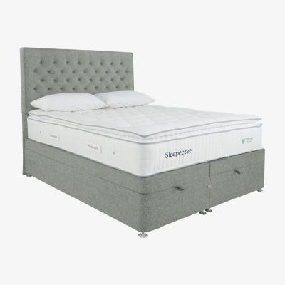 Furniture Village Sleepeezee - Natural Touch 3000 Pillowtop End Ottoman Divan Set - Super King - Green