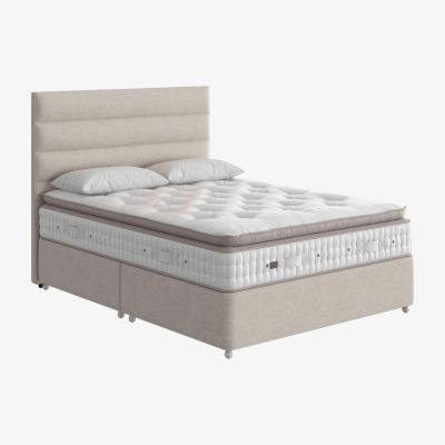 Furniture Village Vispring - Baroness Pillow Top Divan Set with 2 Drawers - Super King - Boucle Stone