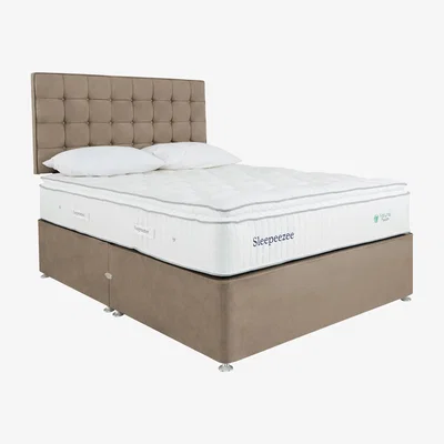 Furniture Village Sleepeezee - Natural Touch 2000 Pillowtop Divan Set - Super King - Beige