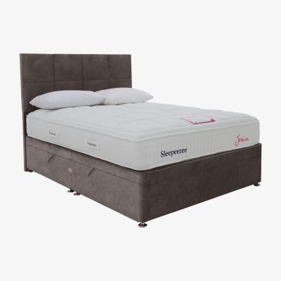 Furniture Village Sleepeezee - Jessica Side Ottoman Divan Set - Super King - Mink