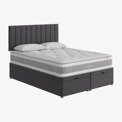 Furniture Village Mammoth - Prestige Pocket 2000 End Ottoman Divan Set - Super King - Grey