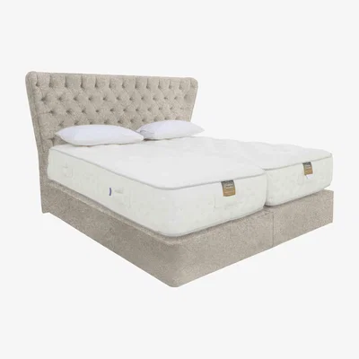Furniture Village Harrison Spinks - Yorkshire 25K 2 Drawer Divan Set with Zip and Link Firm Mattress - Super King