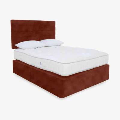 Furniture Village Harrison Spinks - Yorkshire 7.5K Divan Set with 2 Drawers - Super King - Lovely Umber
