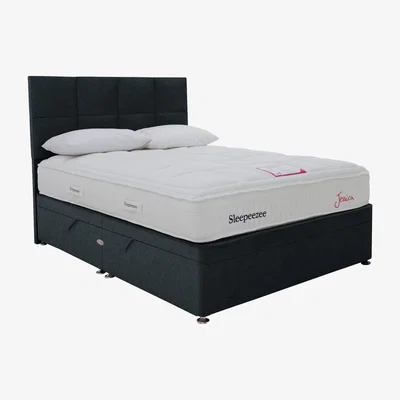 Furniture Village Sleepeezee - Jessica Side Ottoman Divan Set - Super King