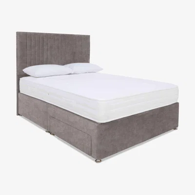 Furniture Village Sleep Story - Firm Gel Divan Set - Super King - Linoso Dove