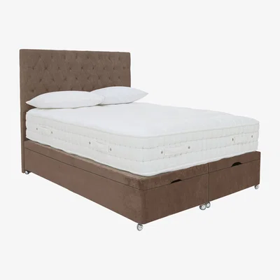 Furniture Village Sleep Story - Natural 4000 End Ottoman Divan Set - Super King
