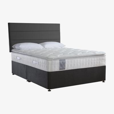 Furniture Village Sealy - Latex Pillow Top 1400 Divan Set - Super King - Grey