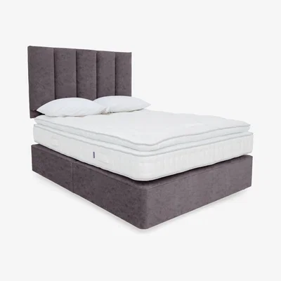 Furniture Village Harrison Spinks - Yorkshire 5K Pillow Top Divan Set with 2 Drawers - Super King - Opal Heather