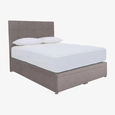 Furniture Village Sleep Story - Luxury 2000 Power Ottoman Divan Set - Super King - Linoso Dove