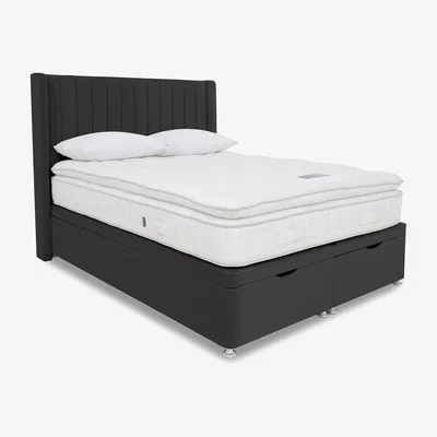 Furniture Village Harrison Spinks - Yorkshire 10K Ottoman Divan Set - Super King - Seven Anthracite