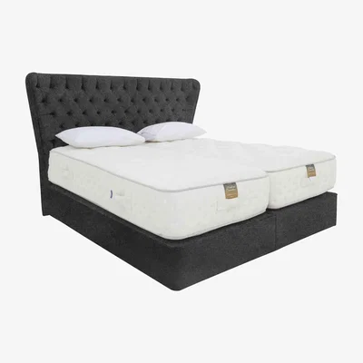 Furniture Village Harrison Spinks - Yorkshire 25K 4 Drawer Divan Set with Zip and Link Firm Mattress - Super King