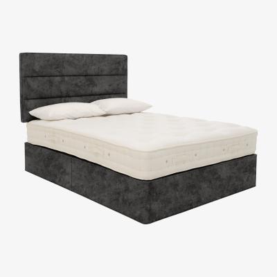 Furniture Village Hypnos - Bespoke Brilliance Platform Divan Set with 2 Drawers - Super King - Daytona Coal