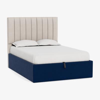Heal's Heal's Storage Divan Super King Capelo Linen Sea Salt Natural Feet - Heal's UK Bedroom Furniture