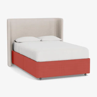 Heal's Heal's Deep Divan Super King 2 Footend Linen Grenadine - Heal's UK Bedroom Furniture