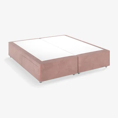 John Lewis John Lewis Non Sprung 2 Drawer Storage Upholstered Divan Base, Super King Size