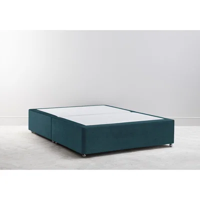 Perch and Parrow Buxton 6' Super King Size Bed Base in Spanish Blue
