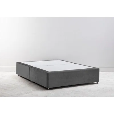Perch and Parrow Buxton 6' Super-King Size Bed Base in Eggshell Grey