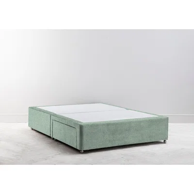 Perch and Parrow Cook 6' Super-King Size Divan in Thyme Green