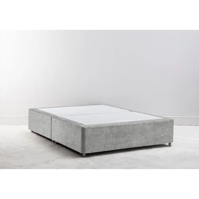 Perch and Parrow Buxton 6' Super-King Size Bed Base in The Great White