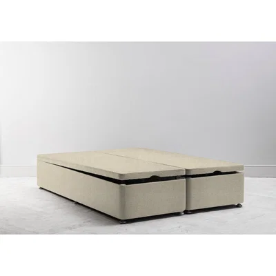 Perch and Parrow Desmond 6' Super King Size Storage Divan in Winter Rye