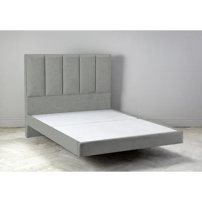 Perch and Parrow Waft 6' Super King Size Bed Frame in Sidewalk Grey