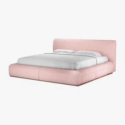 Sofa.com Sunday Super King Divan Bed in Rhubarb Smart Cotton - sofa.com