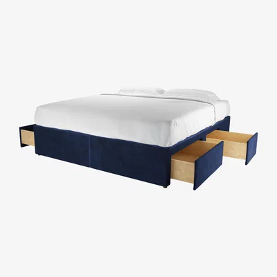 Sofa.com Super King Divan Base in Cruise Smart Velvet - sofa.com