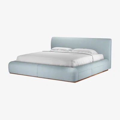Sofa.com Sunday Super King Divan Bed in Exhale Vermeer Linen - sofa.com
